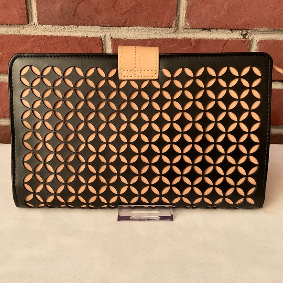 WOLF Est.1834”Chloe”Laser Cut Leather Jewelry Portfolio Case NWOT - Picture 2 of 16